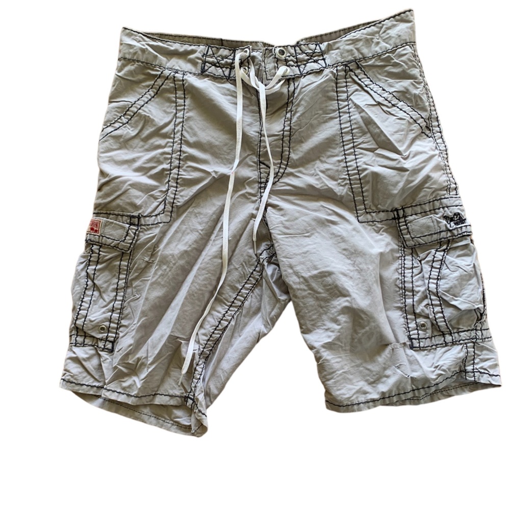 Grey white True Religion cargos